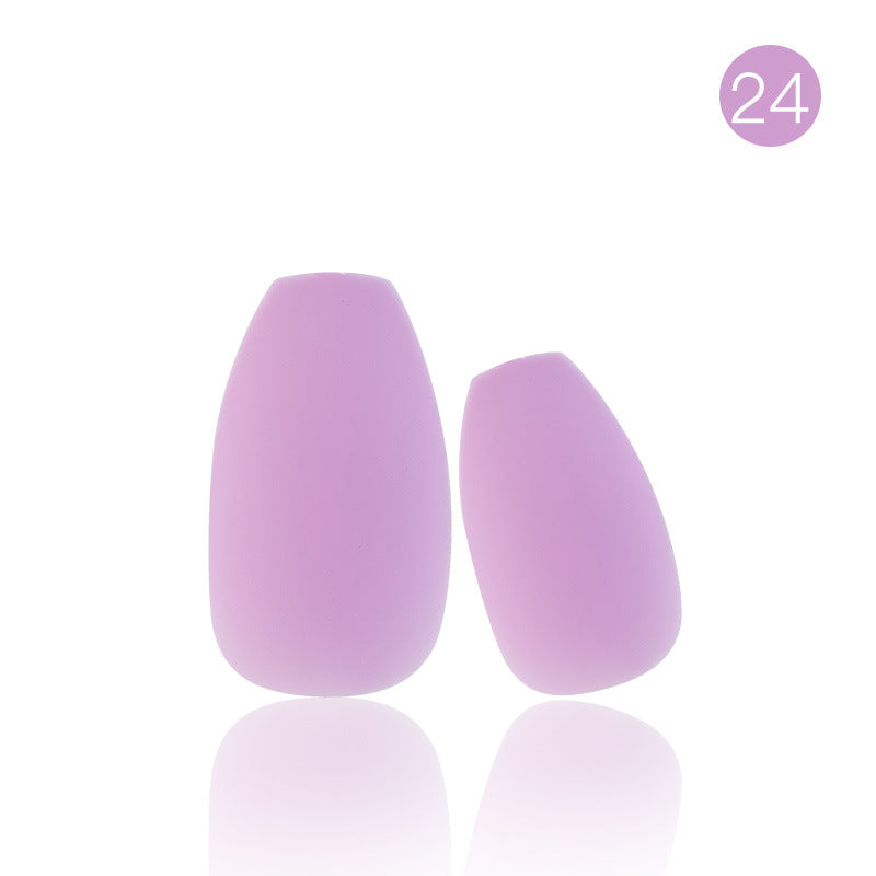 Wholesale Matte Full Sticker Solid Color Plastic Nail Stickers